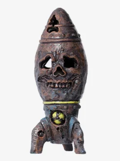 Accessoire de bombe crâne d'Halloween en résine Steampunk ogive nucléaire