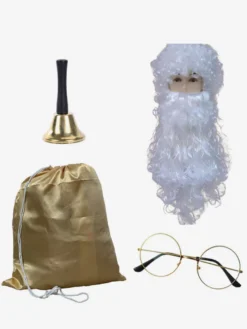 Accessoire de Noël Barbe Blanche Lunettes Père Noël Costumes de Fêtes