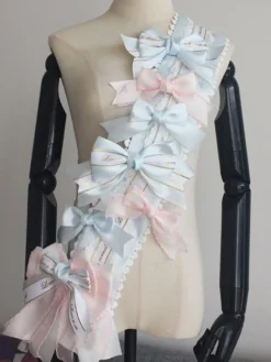 Accessoires Academic Lolita Nœuds bleu ciel clair Accessoire Divers