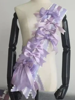 Accessoires Academic Lolita Nœuds bleu ciel clair Accessoire Divers