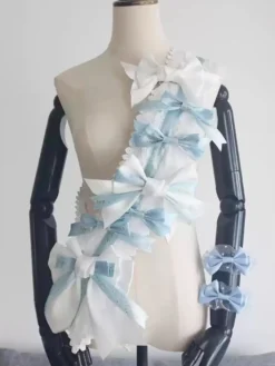 Accessoires Academic Lolita Nœuds bleu ciel clair Accessoire Divers