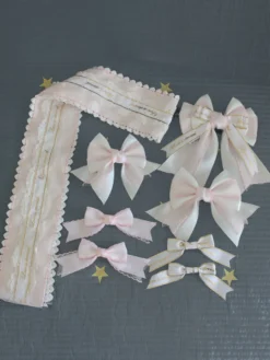 Accessoires Academic Lolita Nœuds bleu ciel clair Accessoire Divers