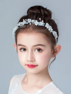Accessoires de cheveux couronne de fille de fleur Courrone de mariage