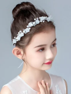 Accessoires de cheveux couronne de fille de fleur Courrone de mariage