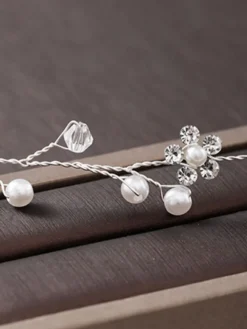 Accessoires de cheveux de mariée en métal