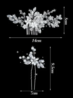 Accessoires de cheveux de mariée de mariage