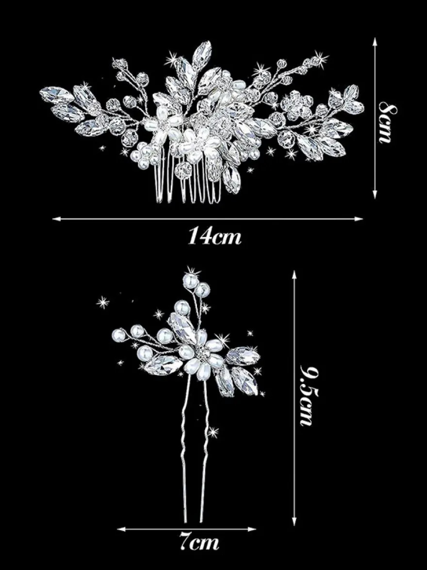 Accessoires de cheveux de mariée de mariage