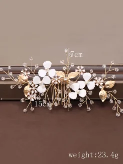 Accessoires de cheveux de mariée en métal
