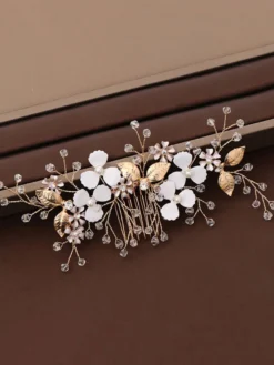 Accessoires de cheveux de mariée en métal