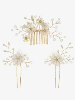Accessoires de cheveux en métal de peigne de mariage