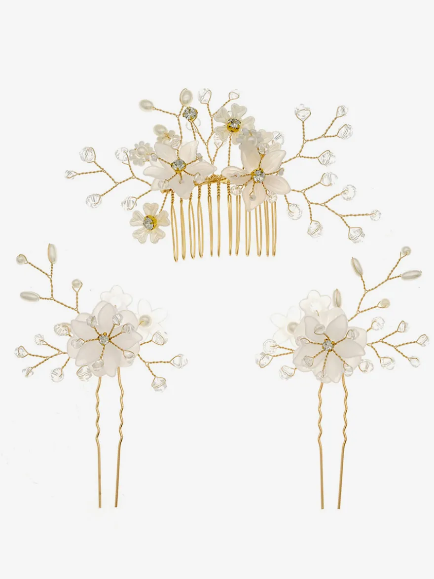 Accessoires de cheveux en métal de peigne de mariage