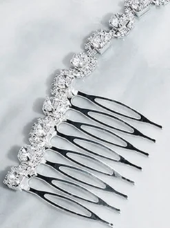 Accessoires de cheveux en métal pour peigne