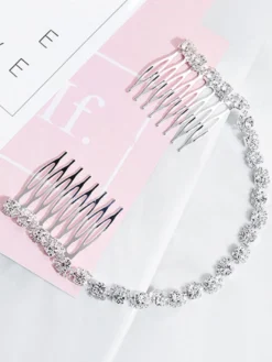 Accessoires de cheveux en métal pour peigne