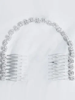 Accessoires de cheveux en métal pour peigne