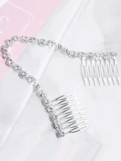 Accessoires de cheveux en métal pour peigne