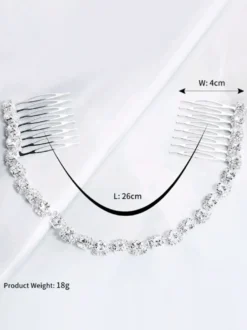 Accessoires de cheveux en métal pour peigne