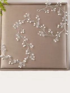 Accessoires de cheveux en métal coiffure de mariage faits main pour la mariée