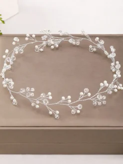 Accessoires de cheveux en métal coiffure de mariage faits main pour la mariée