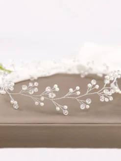 Accessoires de cheveux en métal coiffure de mariage faits main pour la mariée
