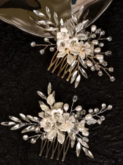 Accessoires de coiffure de mariée en métal