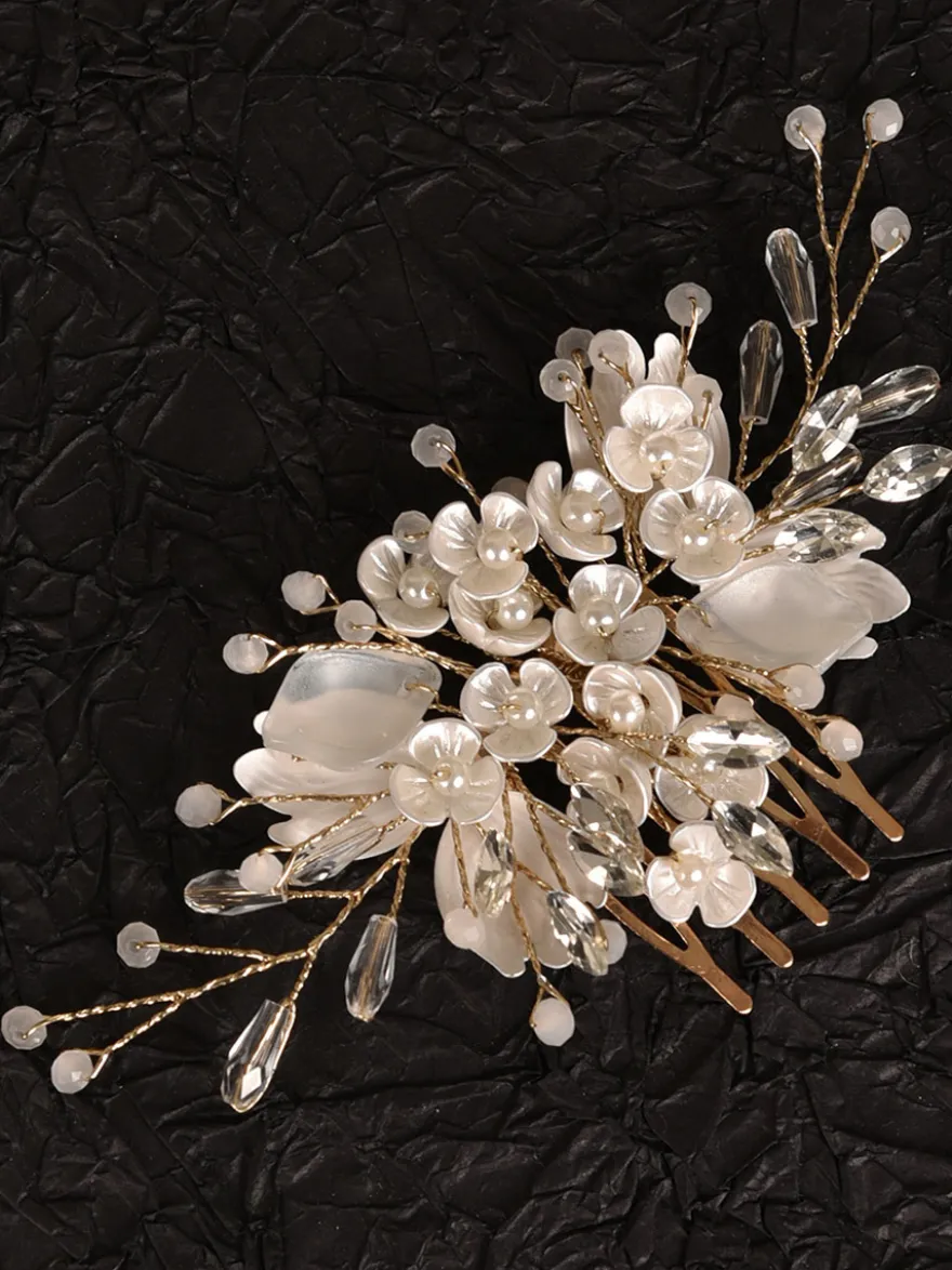 Accessoires de coiffure en métal pour la mariée