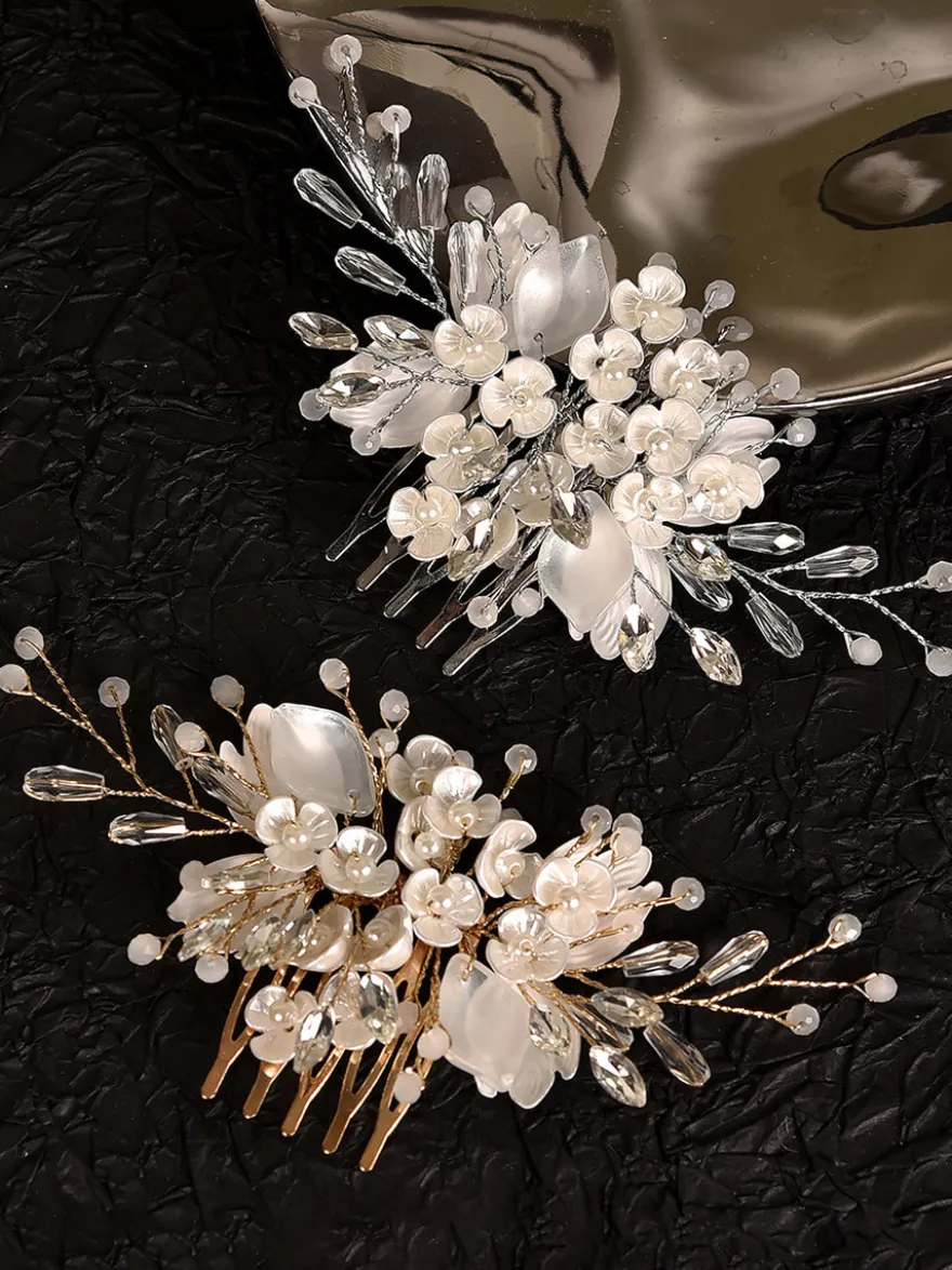 Accessoires de coiffure en métal pour la mariée
