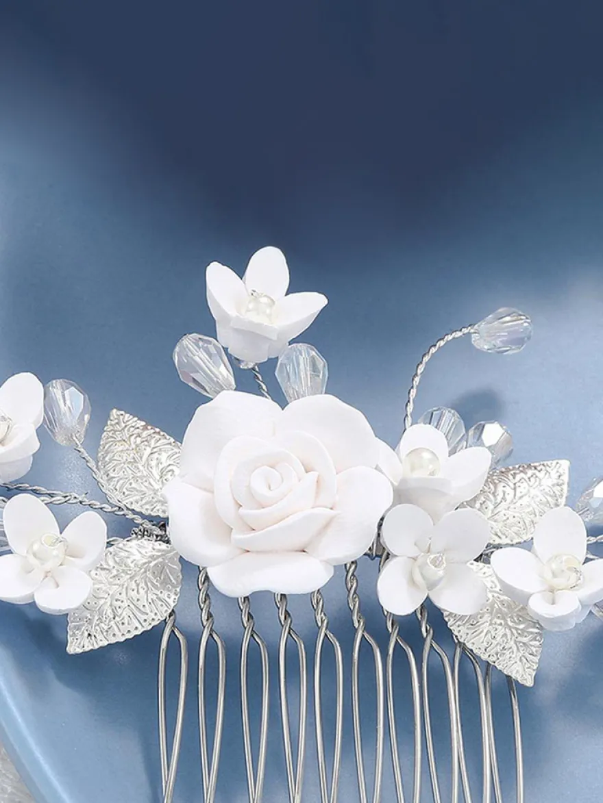 Accessoires de coiffure en métal pour la mariée