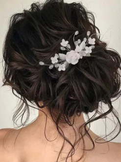 Accessoires de coiffure en métal pour la mariée