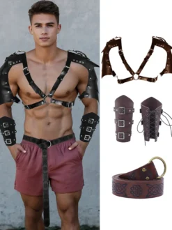 Accessoires De Costume Steampunk Marron Café Déguisement Hommes