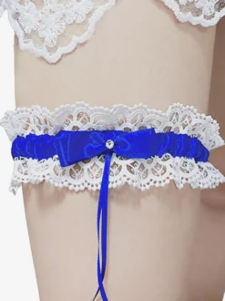 Accessoires De Mariée Jarretières De Mariage Dentelle Nœud Pour Femmes