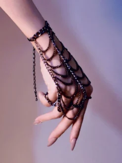Accessoires Lolita Steampunk Chaînes argentées Accessoire en métal Divers