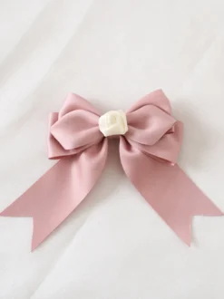 Accessoires Sweet Lolita : coiffes à nœuds roses