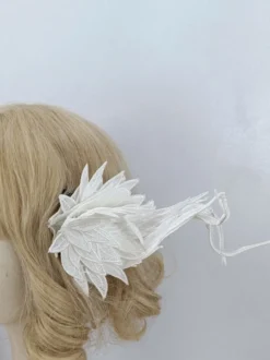 Accessoires Sweet Lolita Couvre-chef en fibre de polyester blanc Divers