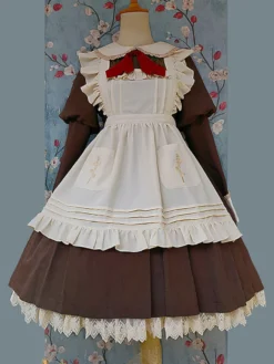 Accessoires Sweet Lolita Infanta Tablier en fibre de polyester abricot Divers
