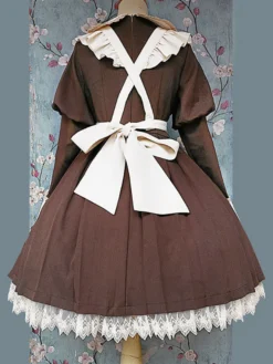 Accessoires Sweet Lolita Infanta Tablier en fibre de polyester abricot Divers