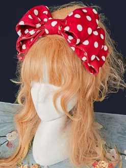 Accessoires Sweet Lolita Infanta Noeuds Rouges Polyester Divers