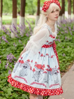 Accessoires Sweet Lolita Infanta Noeuds Rouges Polyester Divers