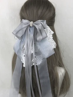 Accessoires Sweet Lolita Nœuds violets Volants Coiffes Divers
