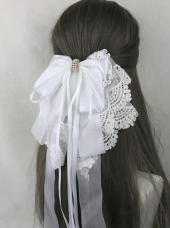 Accessoires Sweet Lolita Nœuds violets Volants Coiffes Divers