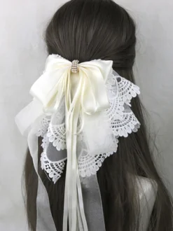 Accessoires Sweet Lolita Nœuds violets Volants Coiffes Divers