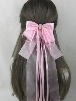 Accessoires Sweet Lolita Nœuds roses Coiffes Divers