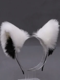 Accessoires Sweet Lolita Oreilles de chats blancs Accessoire mignon Lolita