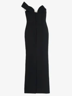 Avec robe de cocktail robe de bal moderne longueur au sol col en V fleurs polyester