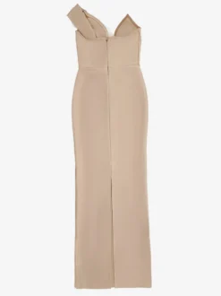 Avec robe de cocktail robe de bal moderne longueur au sol col en V fleurs polyester