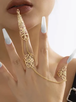 Bague gothique pour femme pointe d'ongle griffe phalange 2026