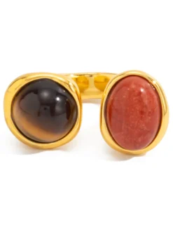 Bagues en résine synthétique pour adultes style streetwear bijoux géométriques vintage