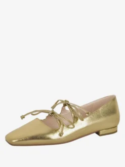 Ballerines en cuir PU à bout carré et boucle pour femmes