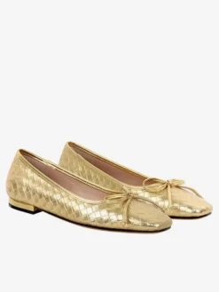 Ballerines en cuir PU à bout carré et boucle pour femmes