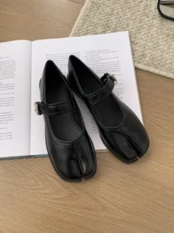 Ballerines Mary Jane fendues sur les orteils pour femmes