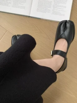 Ballerines Mary Jane fendues sur les orteils pour femmes